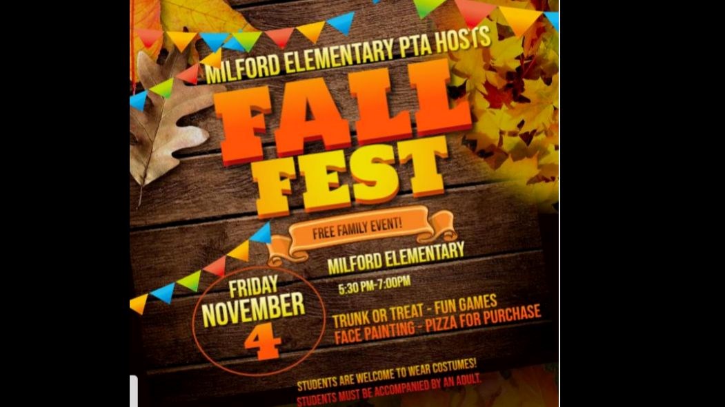 Fall Festival at Milford on November 4th!